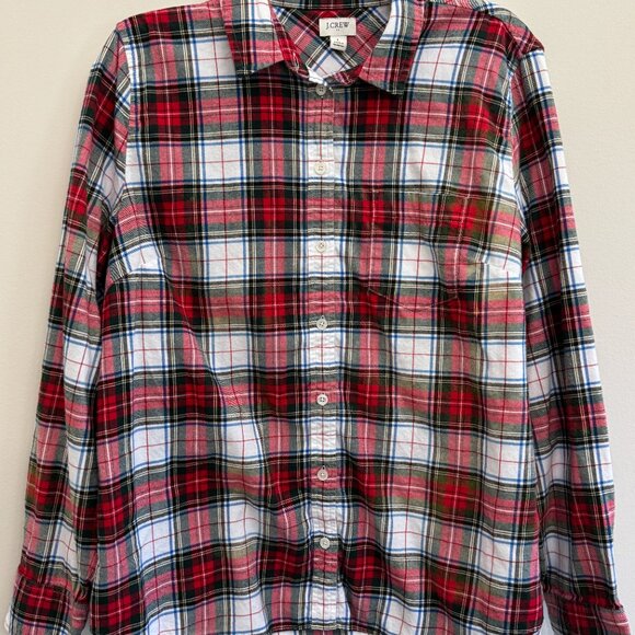 J Cew Flannel - Upcycled Football GAME DAY Transfer - Picture 3 of 3